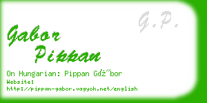 gabor pippan business card